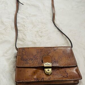 Patricia Nash Vintage Map Print Crossbody Bag